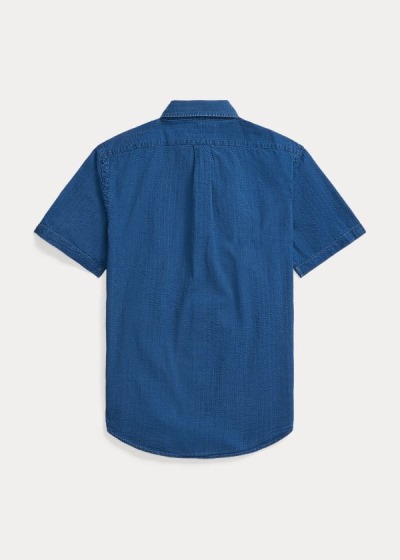 Men's Polo Ralph Lauren Classic Fit Seersucker Shirts | 134709DPB